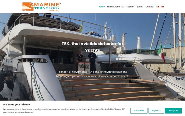 Screenshot of marineteknology.com