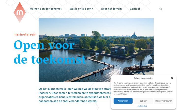 Screenshot of marineterrein.nl