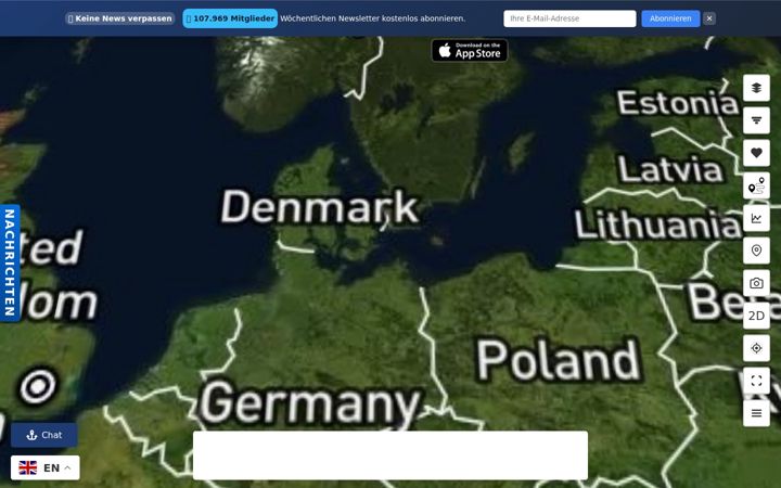 Screenshot of marinetraffic.live