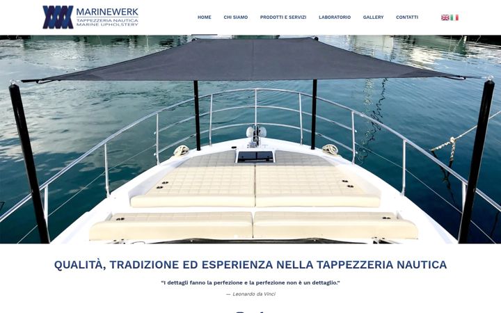 Screenshot of marinewerk.it