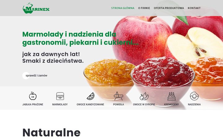 Screenshot of marinex-mg.pl