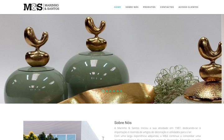 Screenshot of marinhosantos.com