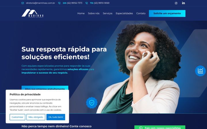 Screenshot of marinhosc.com.br