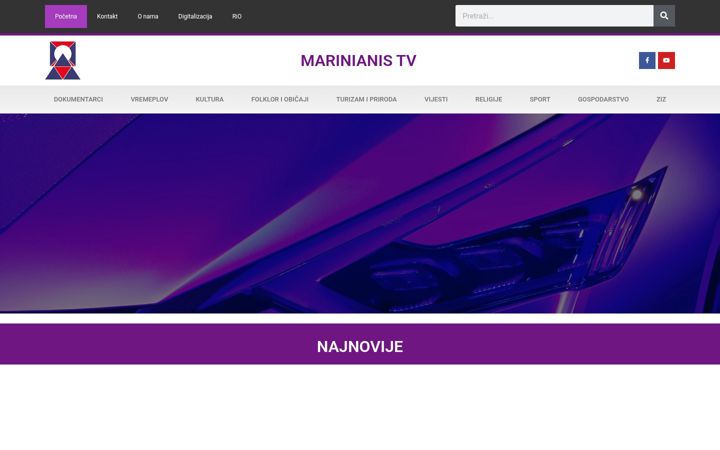 Screenshot of marinianis.tv