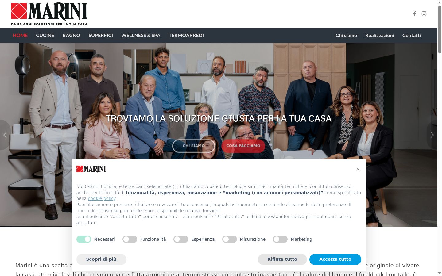 Capture d'écran de la bannière de consentement affichée avant toute interaction