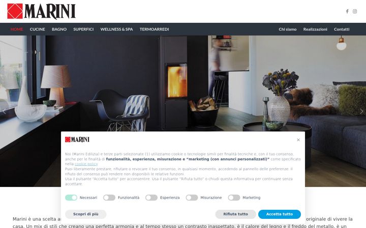 Screenshot of mariniedilizia.com