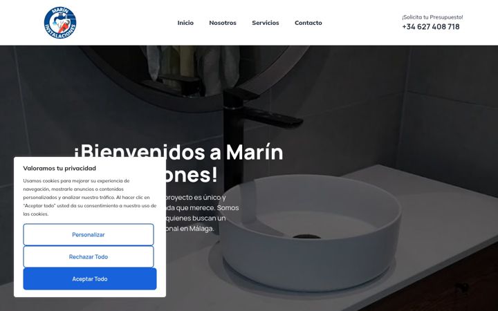 Screenshot of marininstalaciones.es