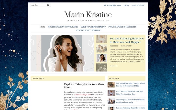 Screenshot of marinkristine-blog.com