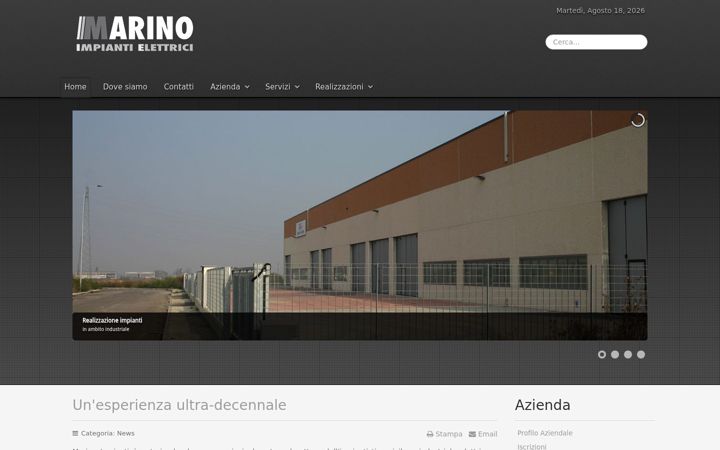 Screenshot of marino-impianti.it