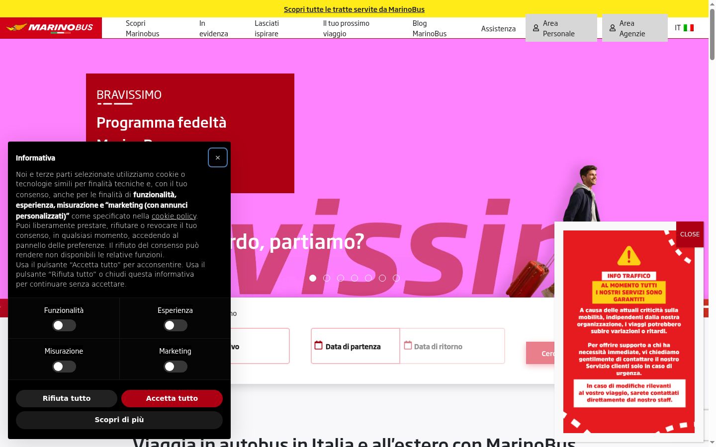 Screenshot tal-banner tal-kunsens muri qabel kwalunkwe interazzjoni