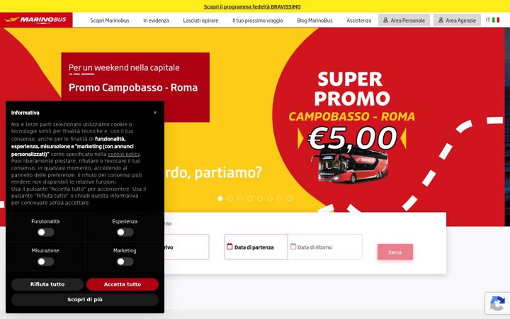 Screenshot of marinobus.it