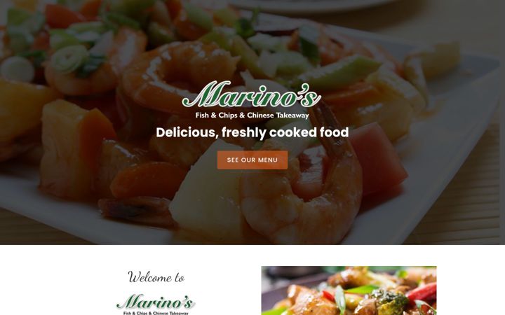 Screenshot of marinosgravesend.co.uk