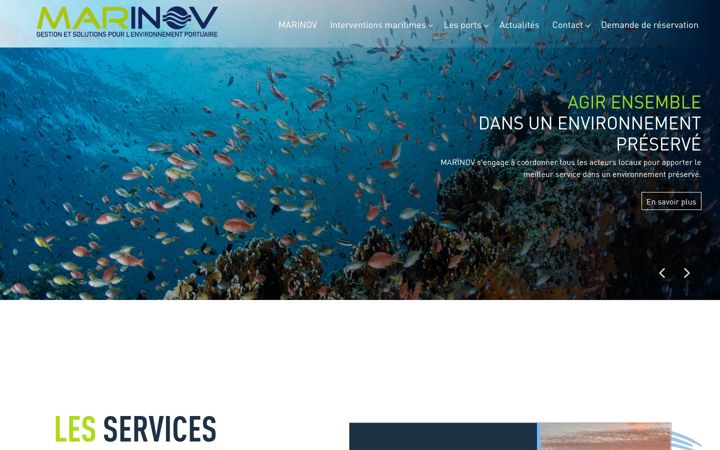 Screenshot of marinov.fr