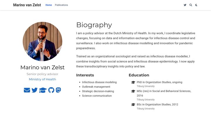 Screenshot of marinovanzelst.com