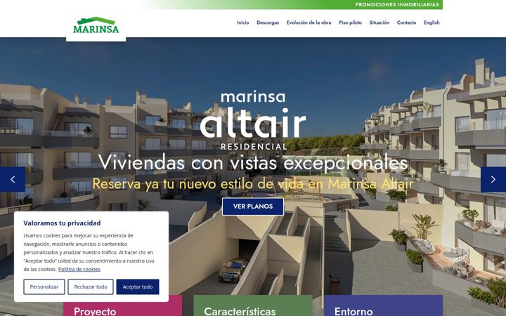Screenshot of marinsa-altair.com