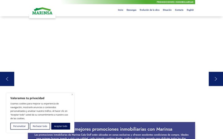 Screenshot of marinsacalagolf.com
