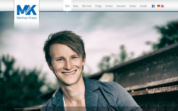 Screenshot of marinuskraus.de