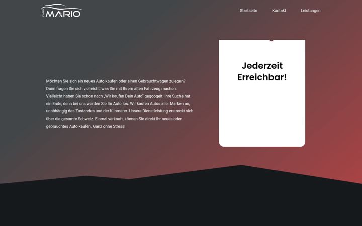 Screenshot of mario-autoankauf.ch