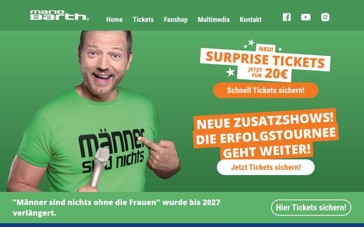 Screenshot of mario-barth.de