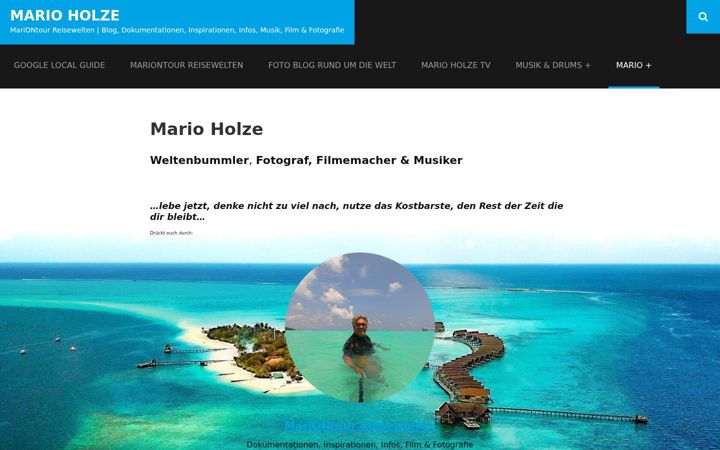 Screenshot of mario-holze.de