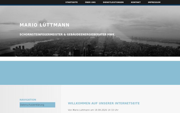 Screenshot of mario-luettmann.de