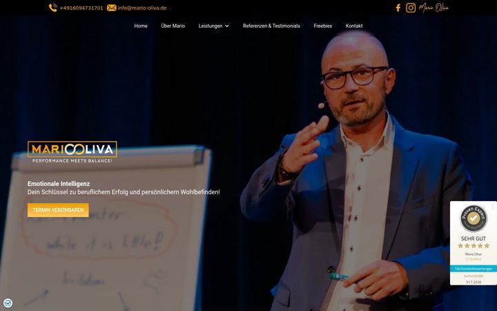 Screenshot of mario-oliva.de