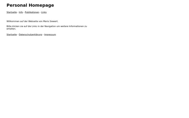 Screenshot of mario-siewert.de