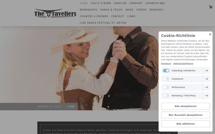 Screenshot of marioandlilly.com