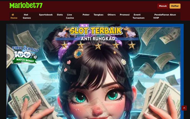 Screenshot of mariobet77.net