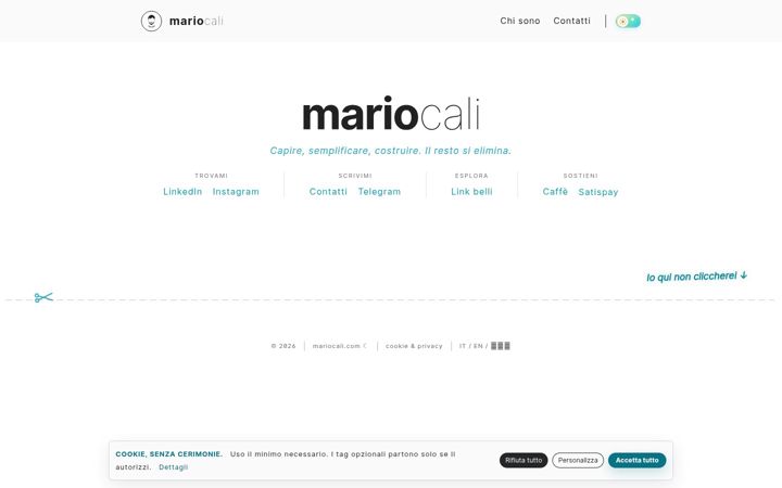 Screenshot of mariocali.com