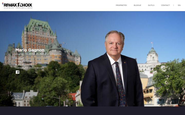 Screenshot of mariogagnon.com
