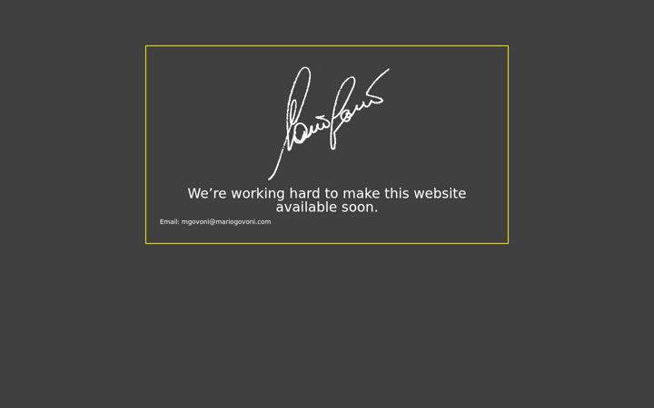 Screenshot of mariogovoni.com