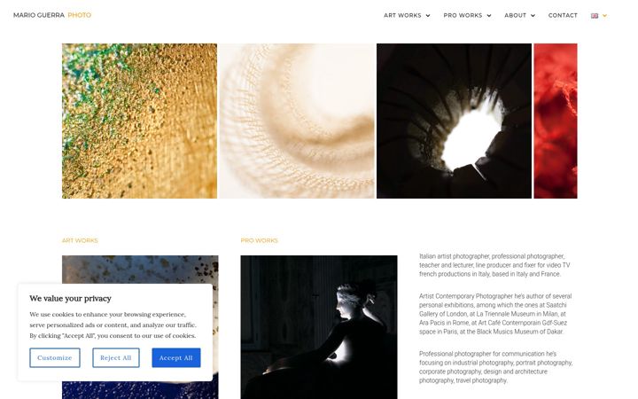 Screenshot of marioguerra.com