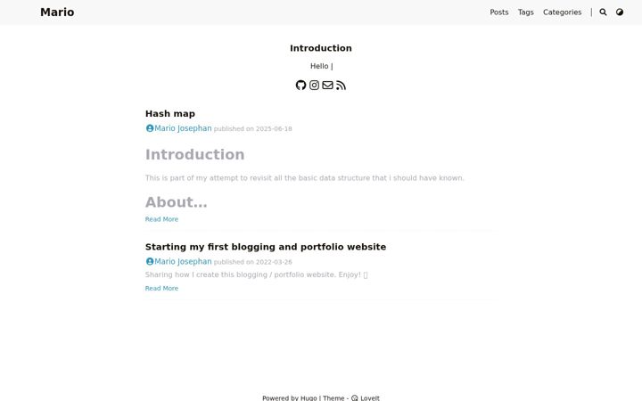 Screenshot of marioj.org