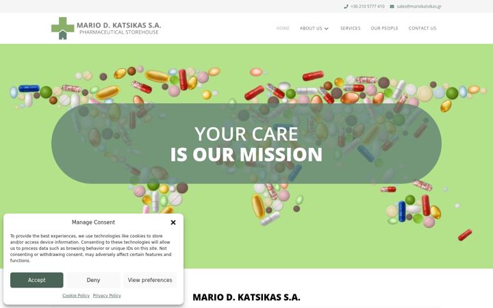 Screenshot of mariokatsikas.gr