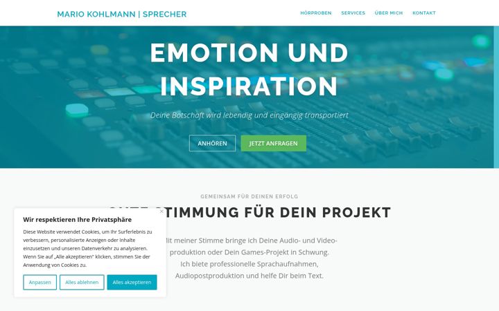 Screenshot of mariokohlmann.de