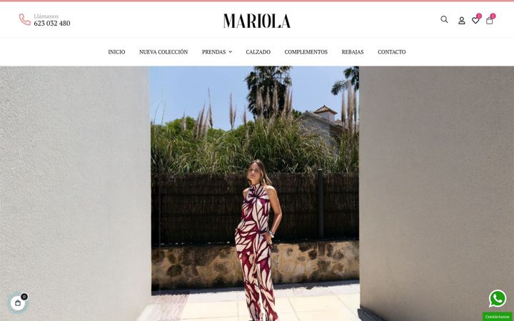 Screenshot of mariolamoda.com