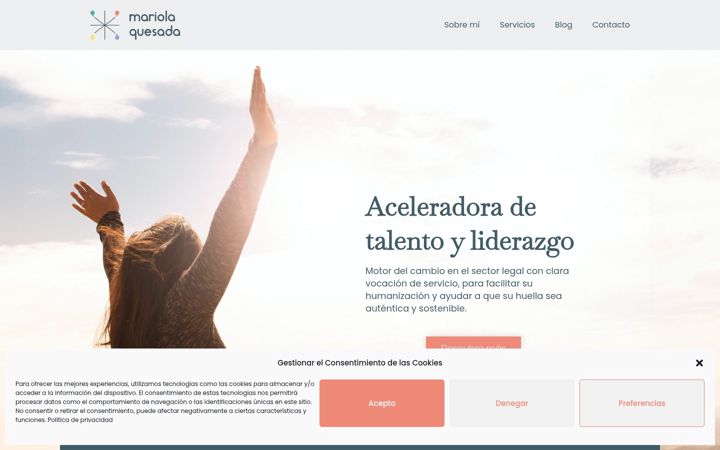 Screenshot of mariolaquesada.com