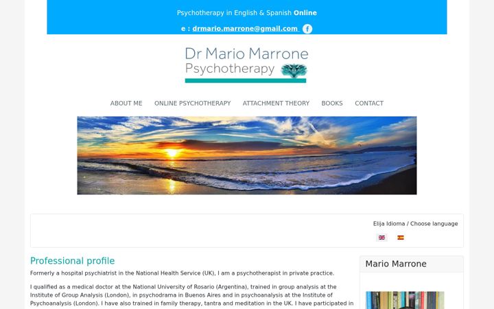 Screenshot of mariomarrone.com