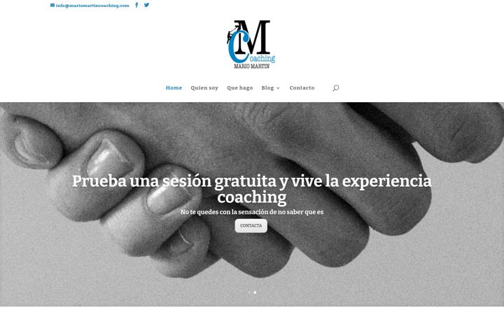 Screenshot of mariomartincoaching.com