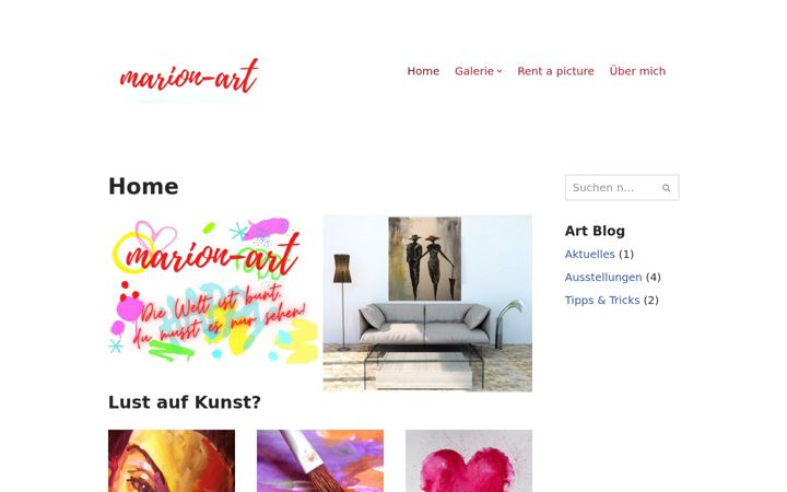 Screenshot of marion-art.de