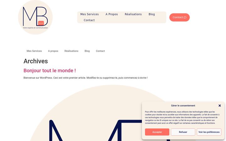 Screenshot of marion-begue.fr