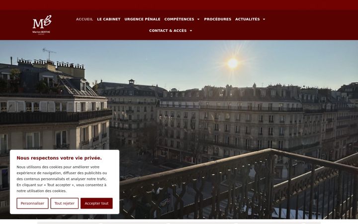 Screenshot of marion-berthe-avocat.fr