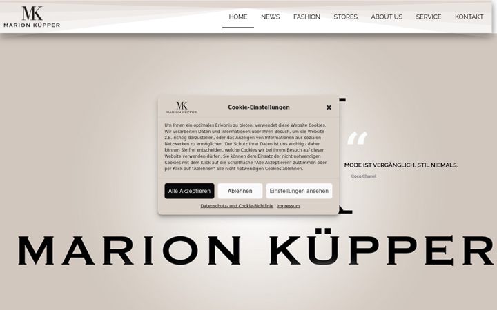 Screenshot of marion-kuepper-moden.de