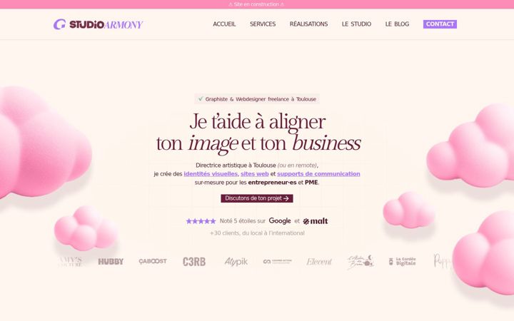 Screenshot of marion-pouilles.fr