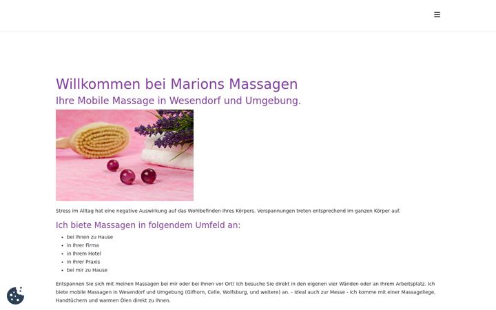 Screenshot of marion-reineck.de