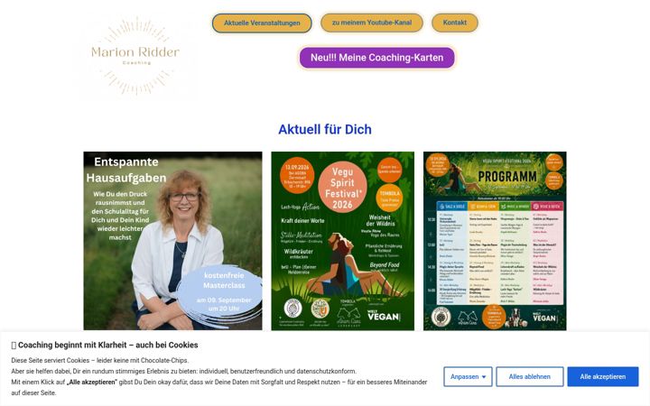 Screenshot of marion-ridder.de
