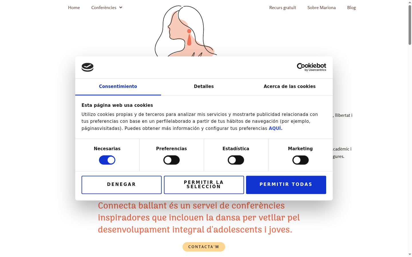 Sutikimo reklamjuostės, rodytos prieš bet kokią sąveiką, ekrano kopija