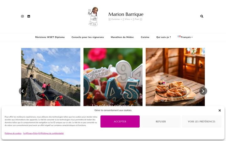 Screenshot of marionbarral.com
