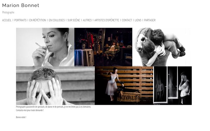 Screenshot of marionbonnetphotographe.com